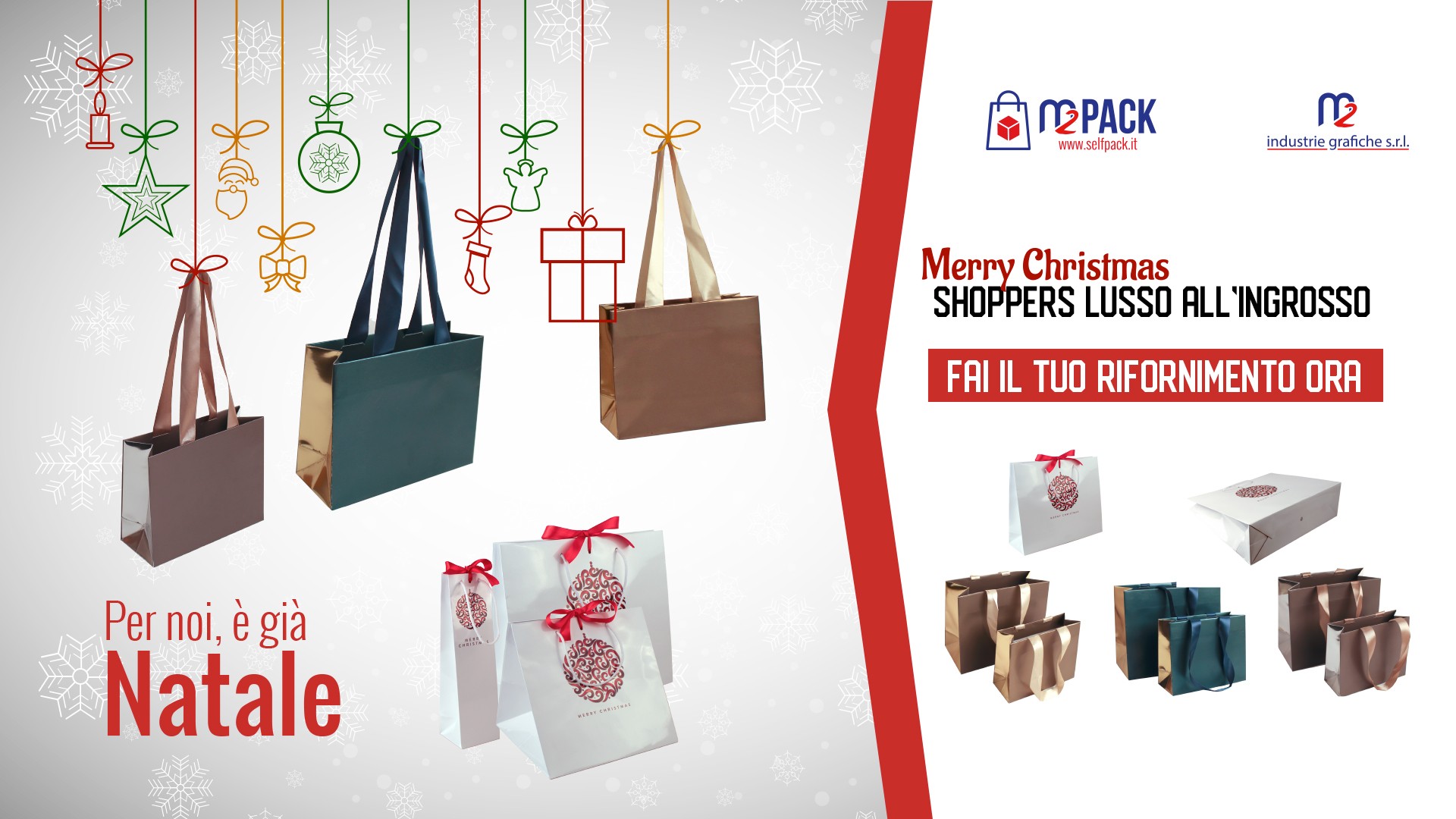 SHOPPER LUSSO DI NATALE