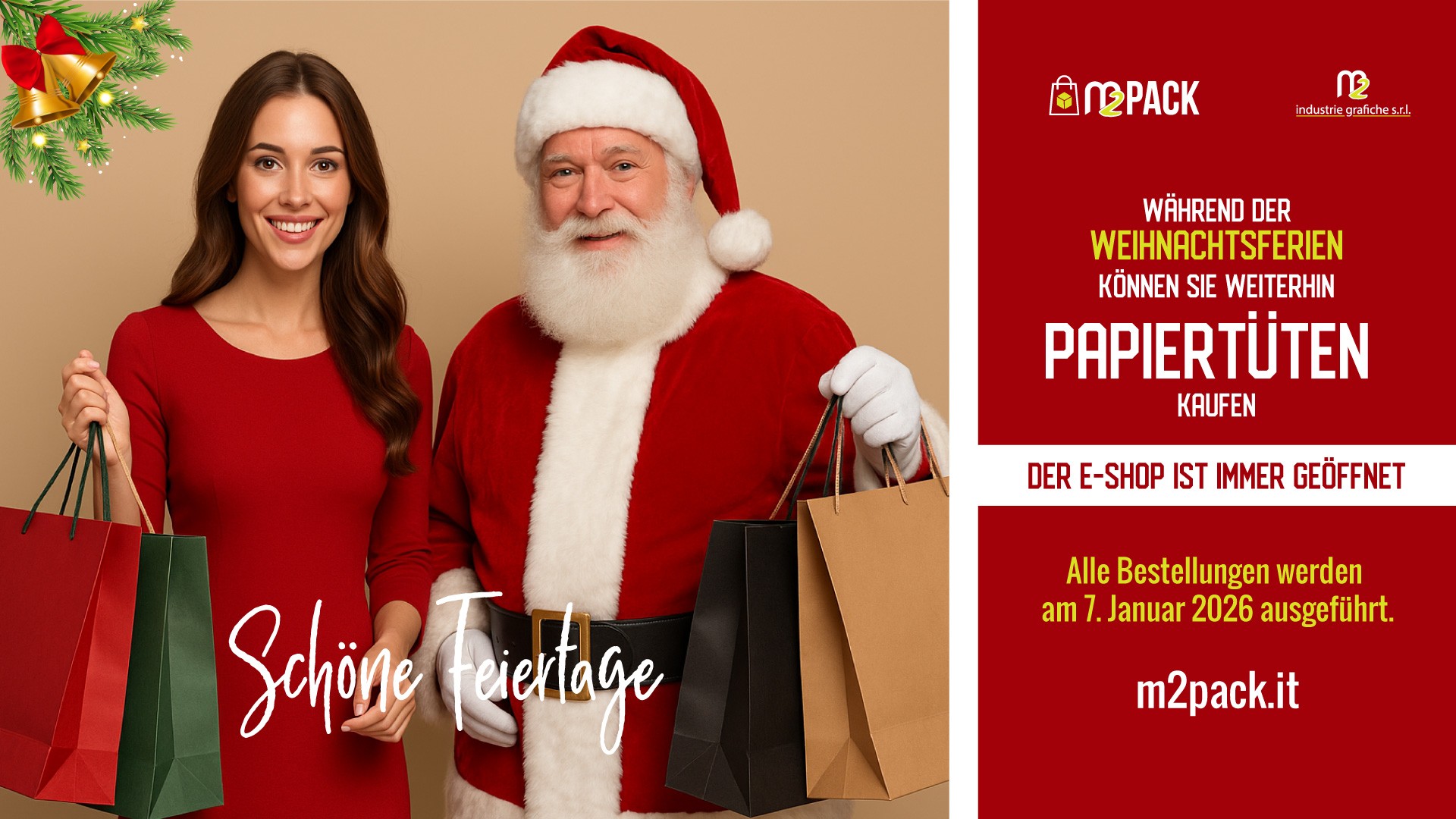 SCHÖNE FEIERTAGE • E-STORE IMMER GEÖFFNET