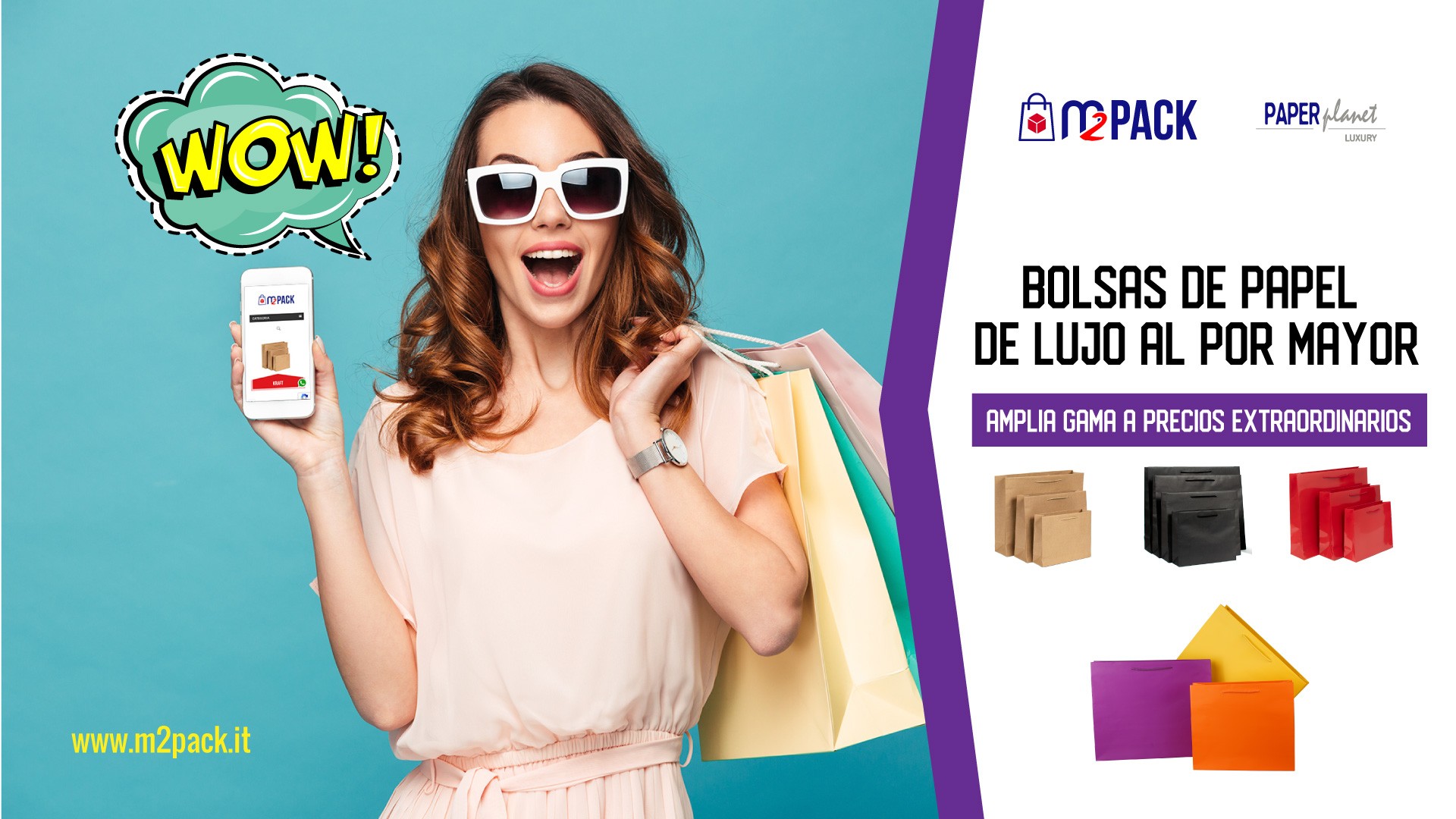 WOW! Bolsas de Papel de Lujo al por Mayor