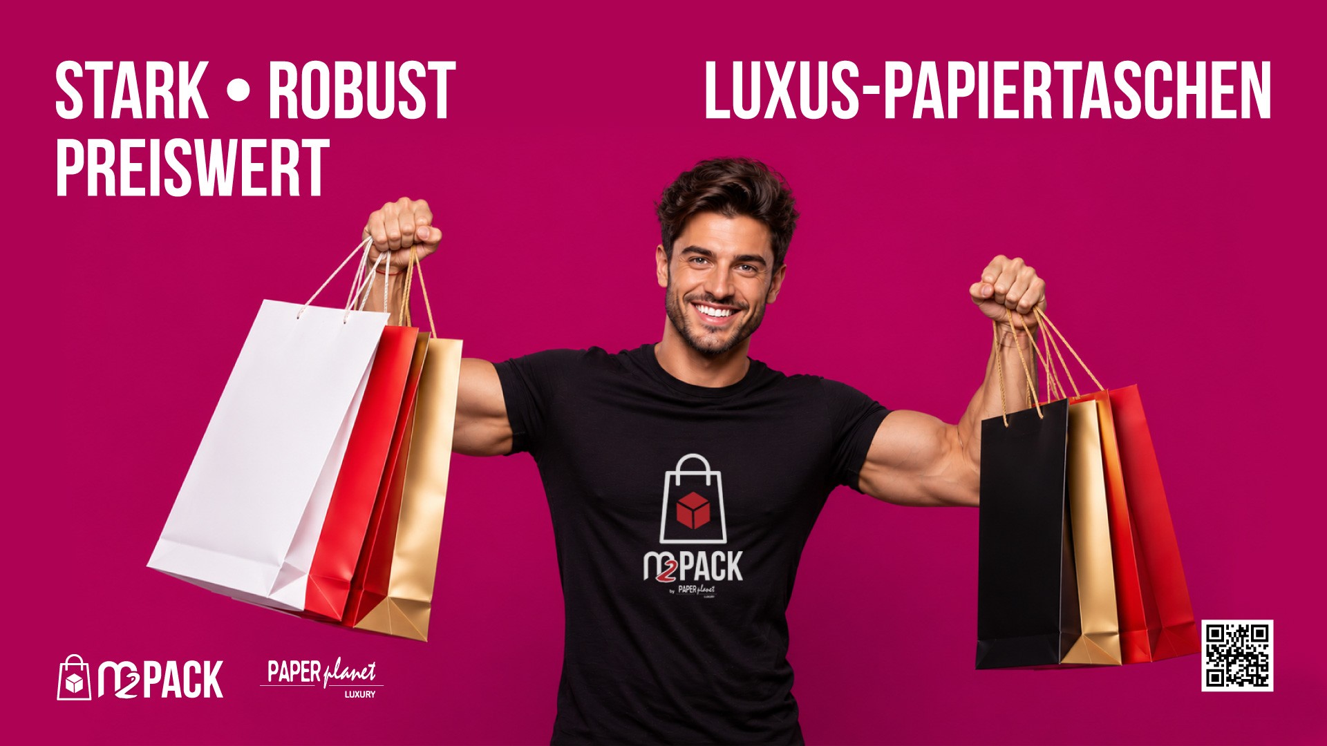 M2PACK LUXUS-PAPIERTASCHEN: STARK, ROBUST UND PREISWERT