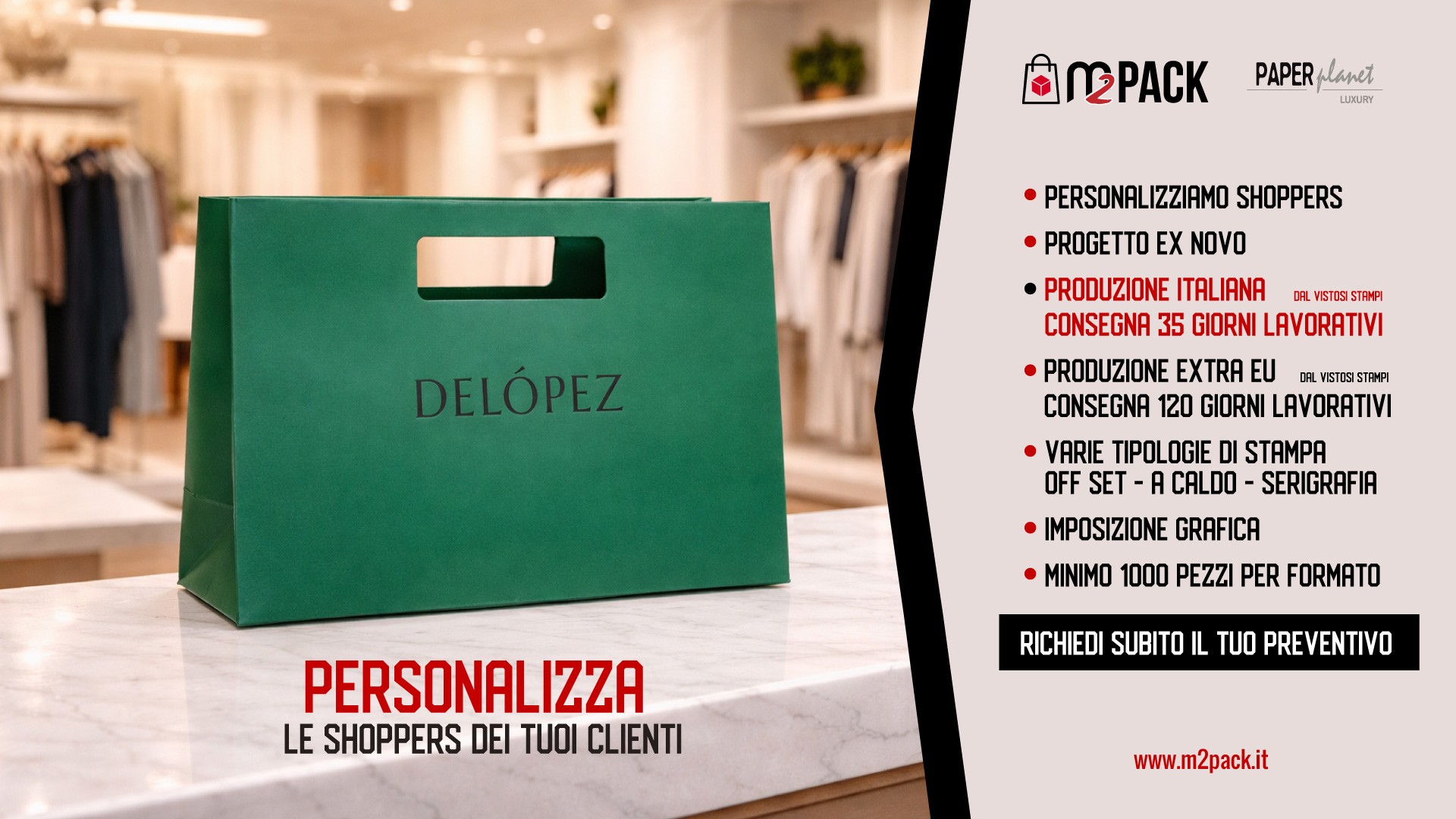 Personalizziamo le shopper dei tuoi clienti