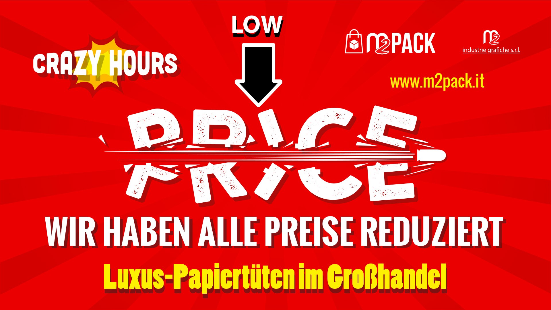 LOW PRICE PAPIERTÜTEN - WIR HABEN DIE PREISE REDUZIERT!