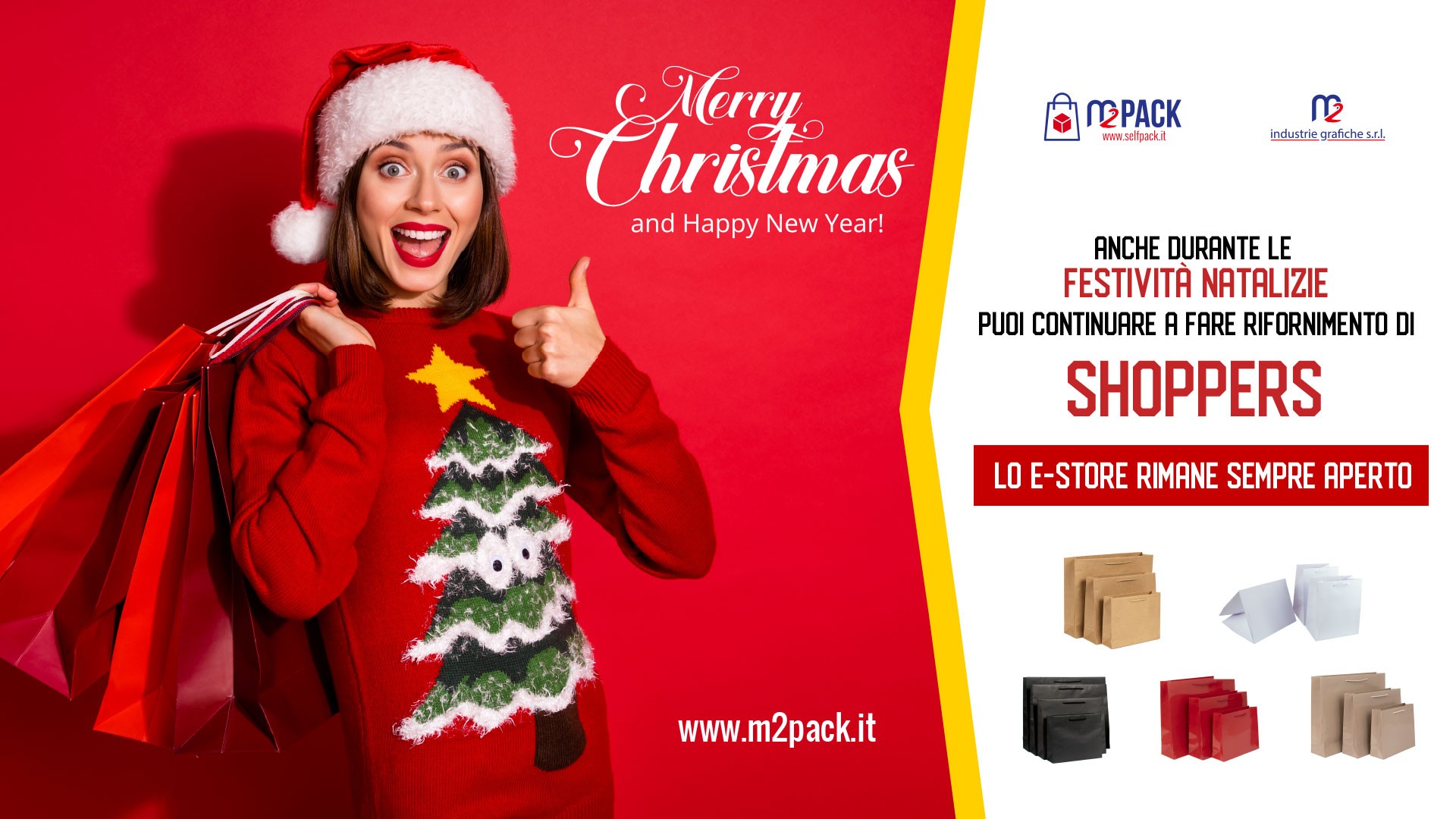 MERRY CHRISTMAS  SHOPPER • E-STORE SEMPRE APERTO 
