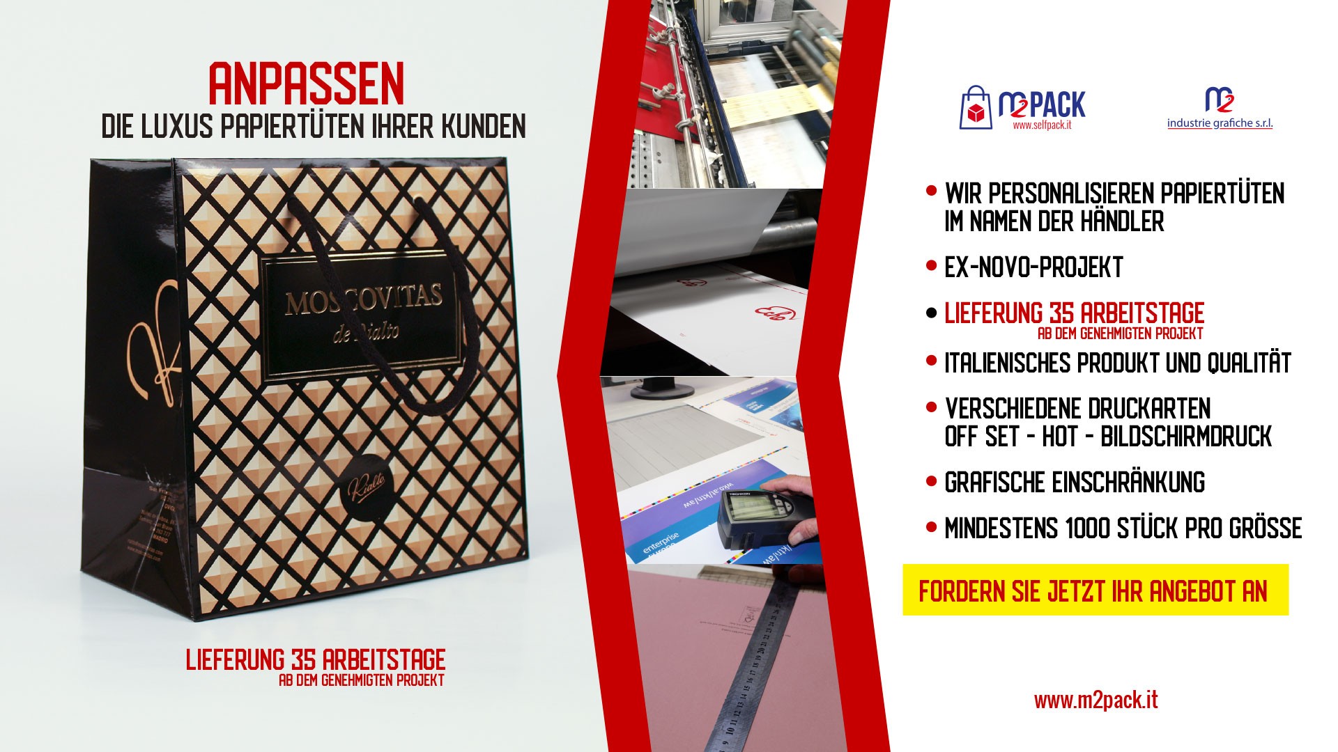 ANPASSEN  DIE LUXUS PAPIERTÜTEN IHRER KUNDEN