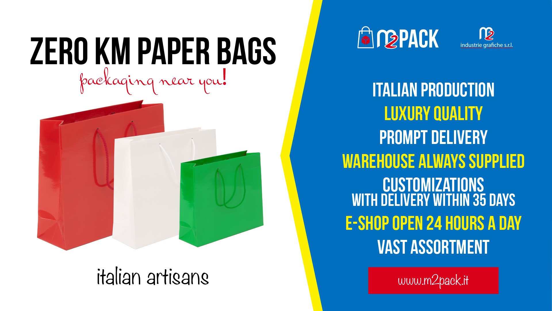 ZERO KM PAPER BAGS • WHOLESALE PRICES
