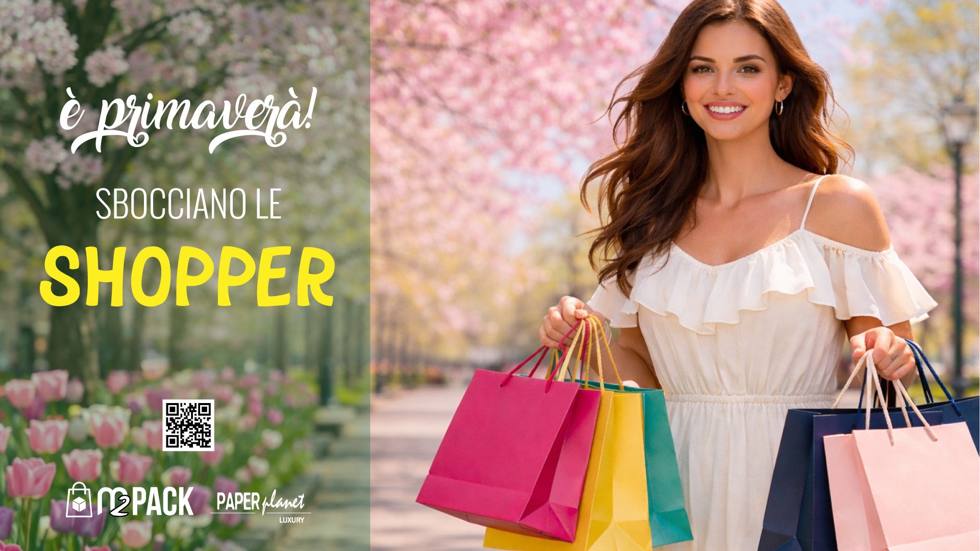 È primavera! Sbocciano le borse in carta