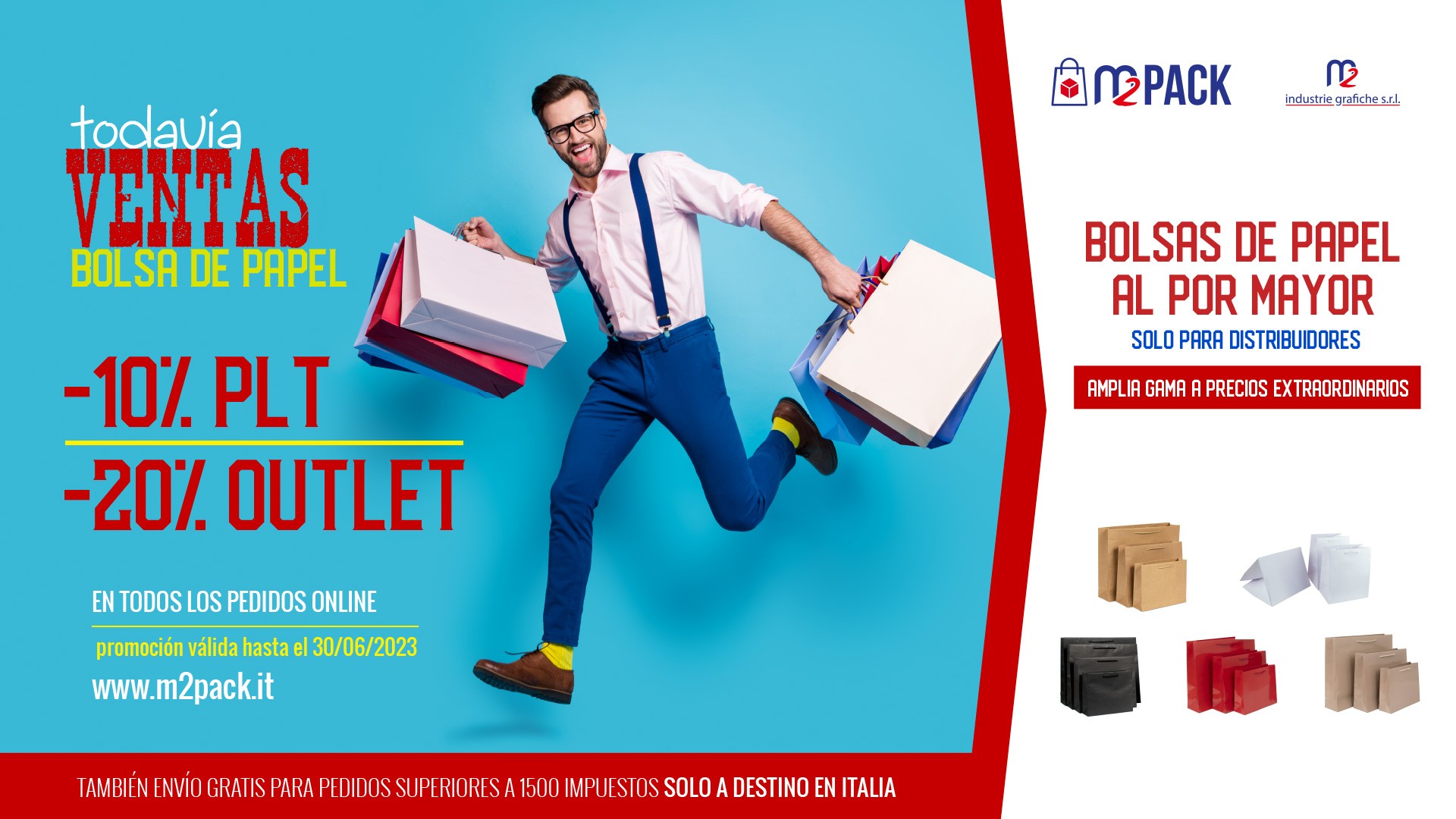 TODAVIA REBAJAS DE VERANO BOLSAS DE PAPEL