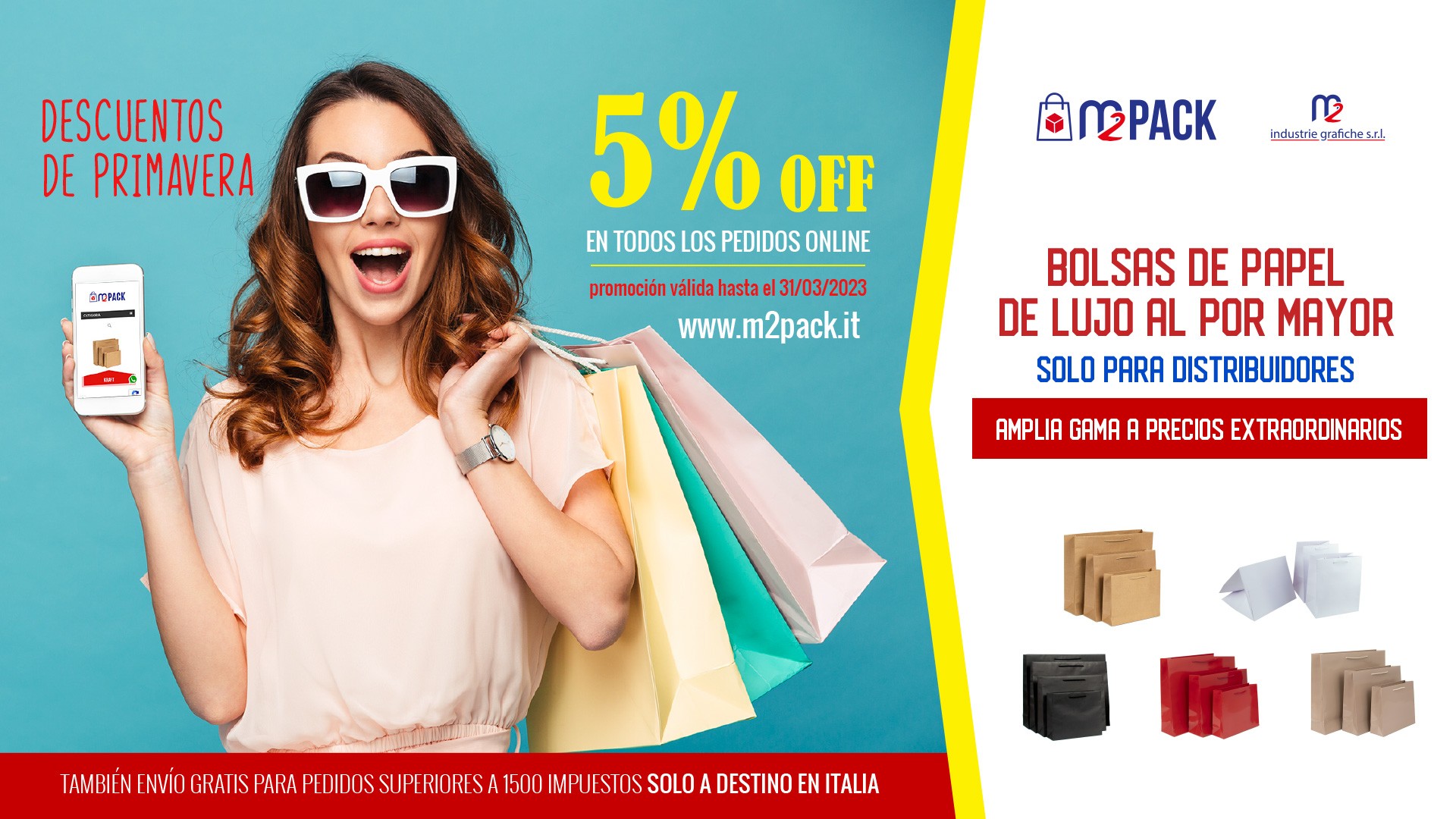 DESCUENTOS DE PRIMAVERA • 5% OFF