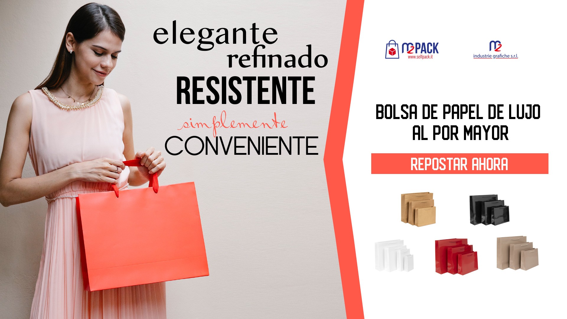 BOLSA DE PAPEL DE LUJO AL POR MAYOR