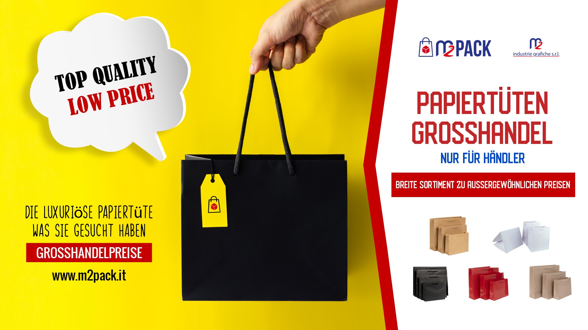 LUXUS-PAPIERTÜTEN TOP QUALITY •  LOW PRICE