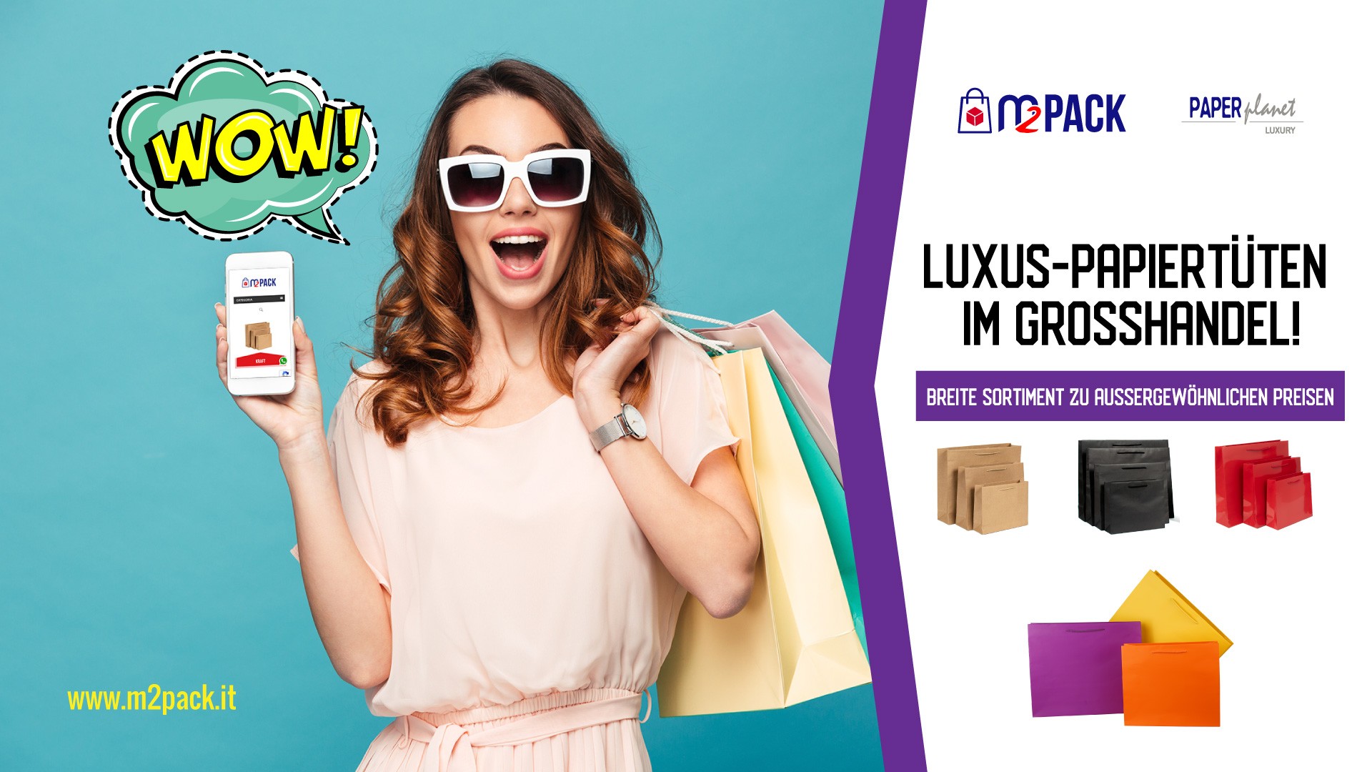 WOW! Luxus-Papiertaschen im Großhandel 